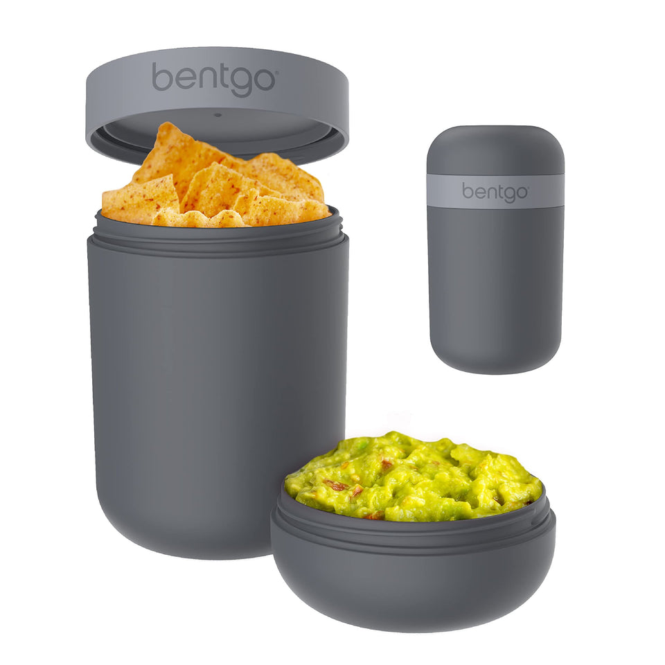 Bentgo Snack Cup with dual-sealing lid keeps toppings separate for mess-free packing