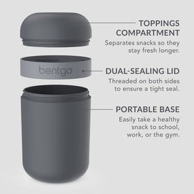 Bentgo Snack Cup shows leak-proof performance when lid is aligned correctly