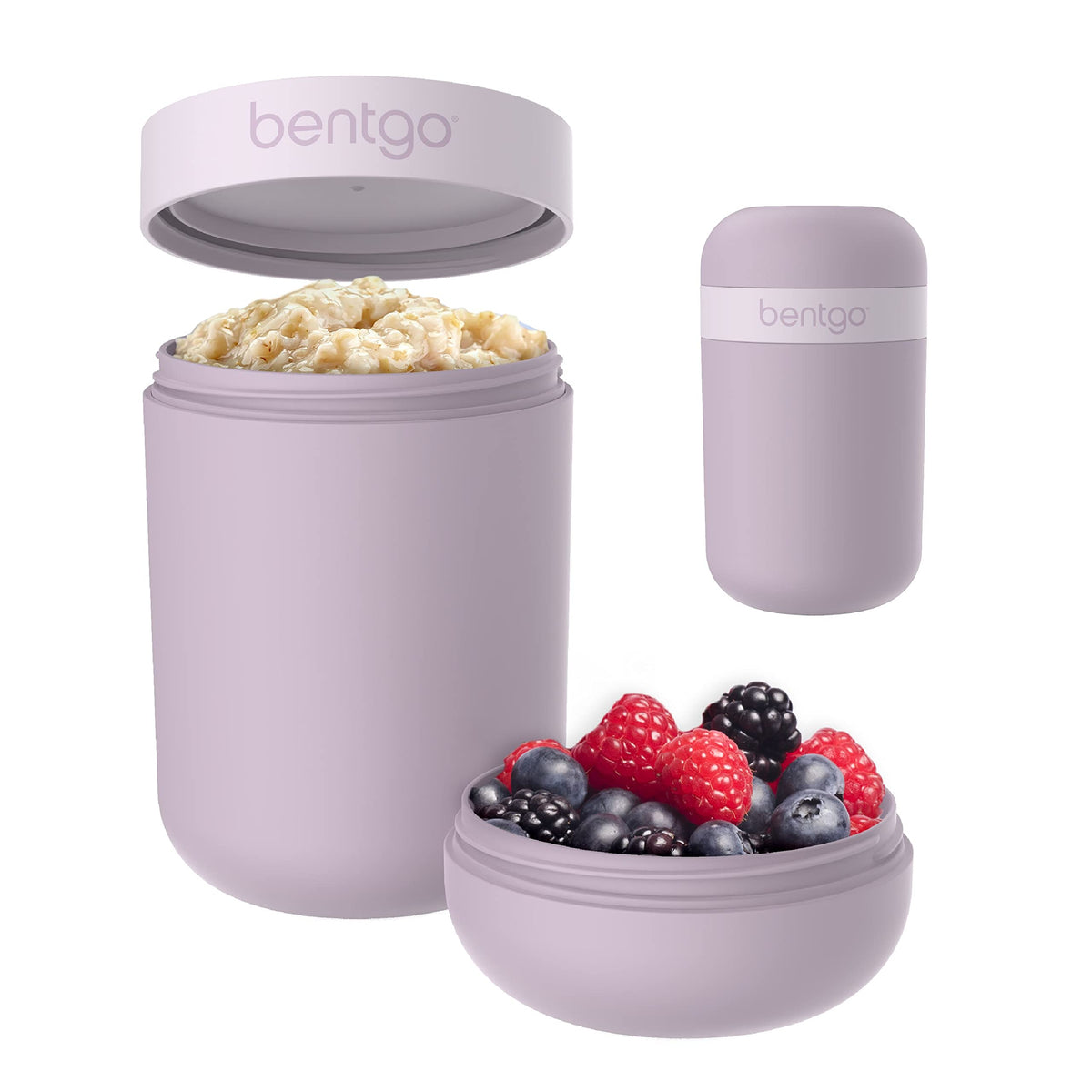  Bentgo Snack Cup Orchid top view showing compact portable design for busy days.