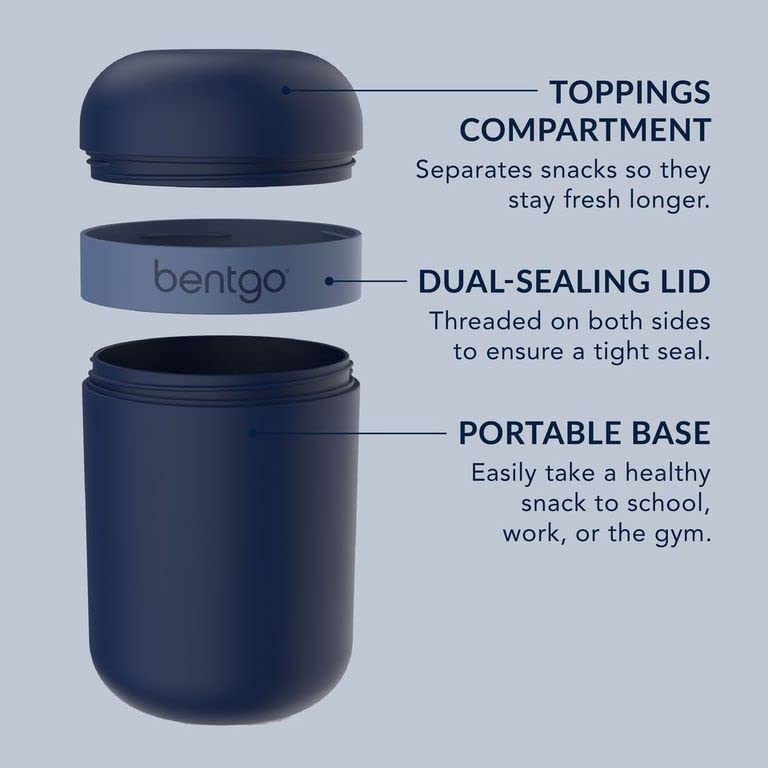 Bentgo Snack Cup is portable and lightweight for gym or travel.