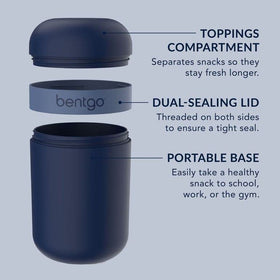 Bentgo Snack Cup is portable and lightweight for gym or travel.