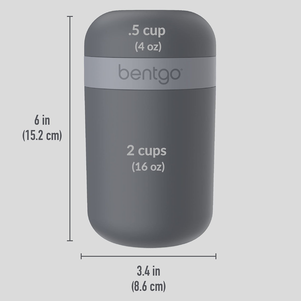 Bentgo Snack Cup features a stylish two-toned matte finish