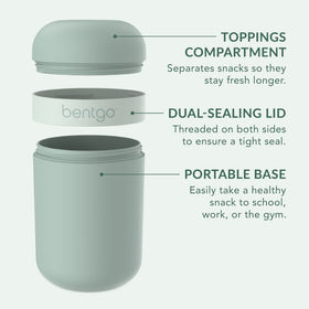 Bentgo Snack Cup yogurt parfait setup enables quick, layered treats
