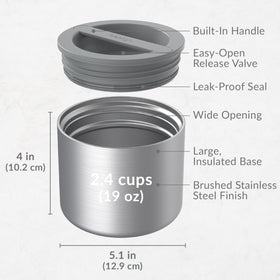 Bentgo insulated container closure valve highlights safe pressure release during transport.