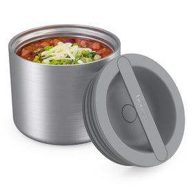 Bentgo stainless steel insulated container hero image shows all-day meal versatility.