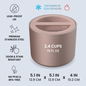 Bentgo vacuum-sealed lid demonstrates leak-proof transport for soups