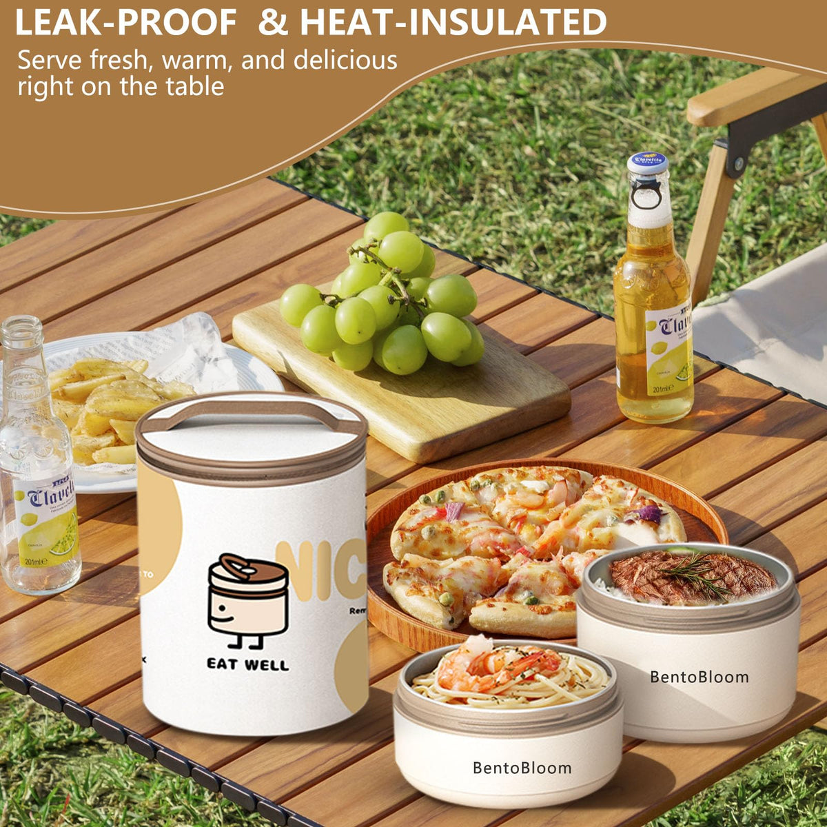 BentoBloom microwave-safe containers for quick reheating