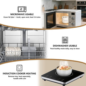 BentoBloom 304 stainless steel interior resists odors for freshness