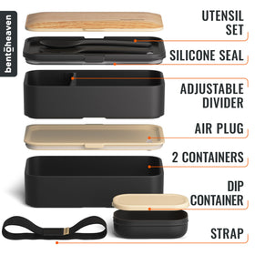 Bentoheaven microwave-safe and dishwasher-safe design for quick reheating and easy cleaning.