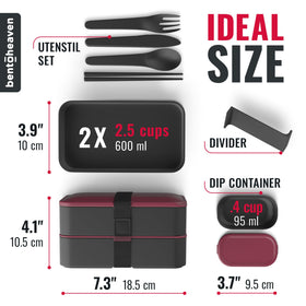 Bentoheaven microwave and dishwasher safe for quick reheating and easy cleaning.