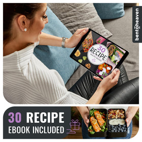 Dishwasher and microwave safe Bentoheaven box for easy cleanup and reheating
