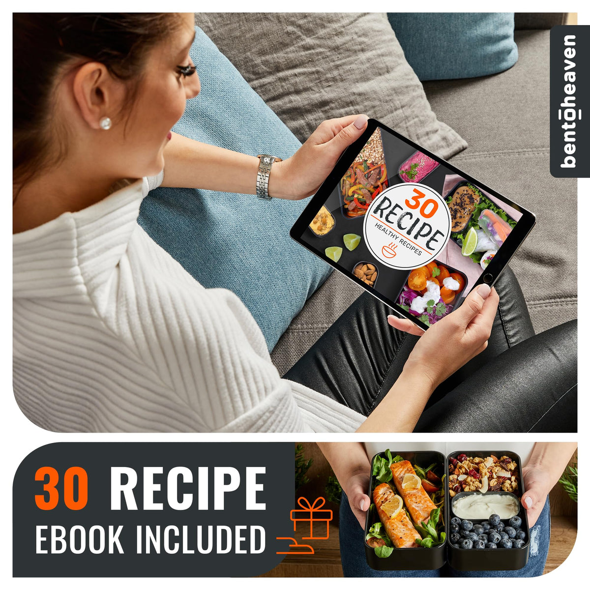 Bentoheaven Premium Bento Box is microwave-safe for quick reheats and fresh meals.