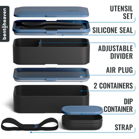 Bentoheaven bento box is dishwasher and microwave safe for quick cleanup.
