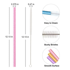 Beonsky cleaning brush included with straw set for quick cleaning.