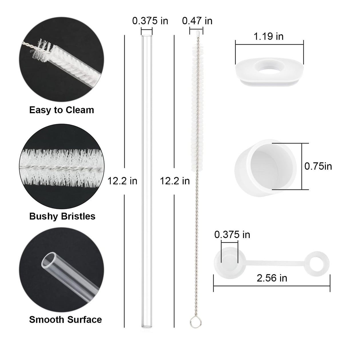 Beonsky cleaning brush for Stanley straw set simplifies maintenance.