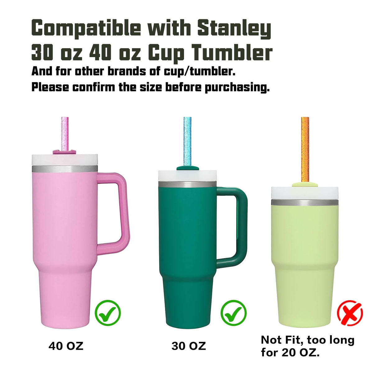 Beonsky Tritan material straw, BPA-free and odorless for safe use.