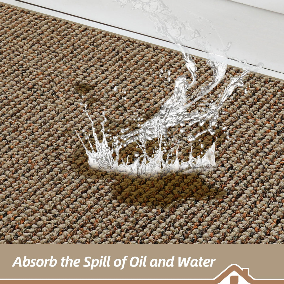 BEQHAUSE absorbent polypropylene fibers soak up oil and water quickly