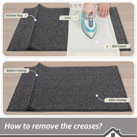 BEQHAUSE charcoal texture enhances decor while protecting floors