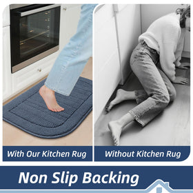 BEQHAUSE versatile mat fits kitchens, sinks, laundry rooms, or entryways with lightweight, durable design