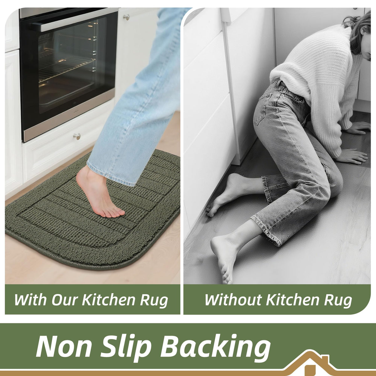 BEQHAUSE dirt-scraping surface helps remove grit before it reaches the floor.