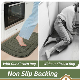 BEQHAUSE dirt-scraping surface helps remove grit before it reaches the floor.