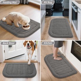 BEQHAUSE kitchen mat offers a safe surface for kids and pets