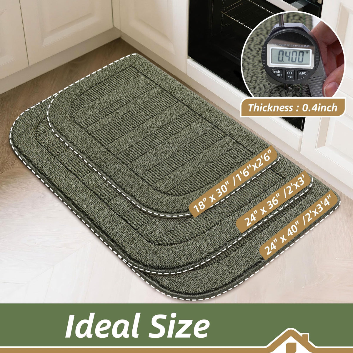 BEQHAUSE stain-resistant fibers resist sauces and oils for easy cleanup.