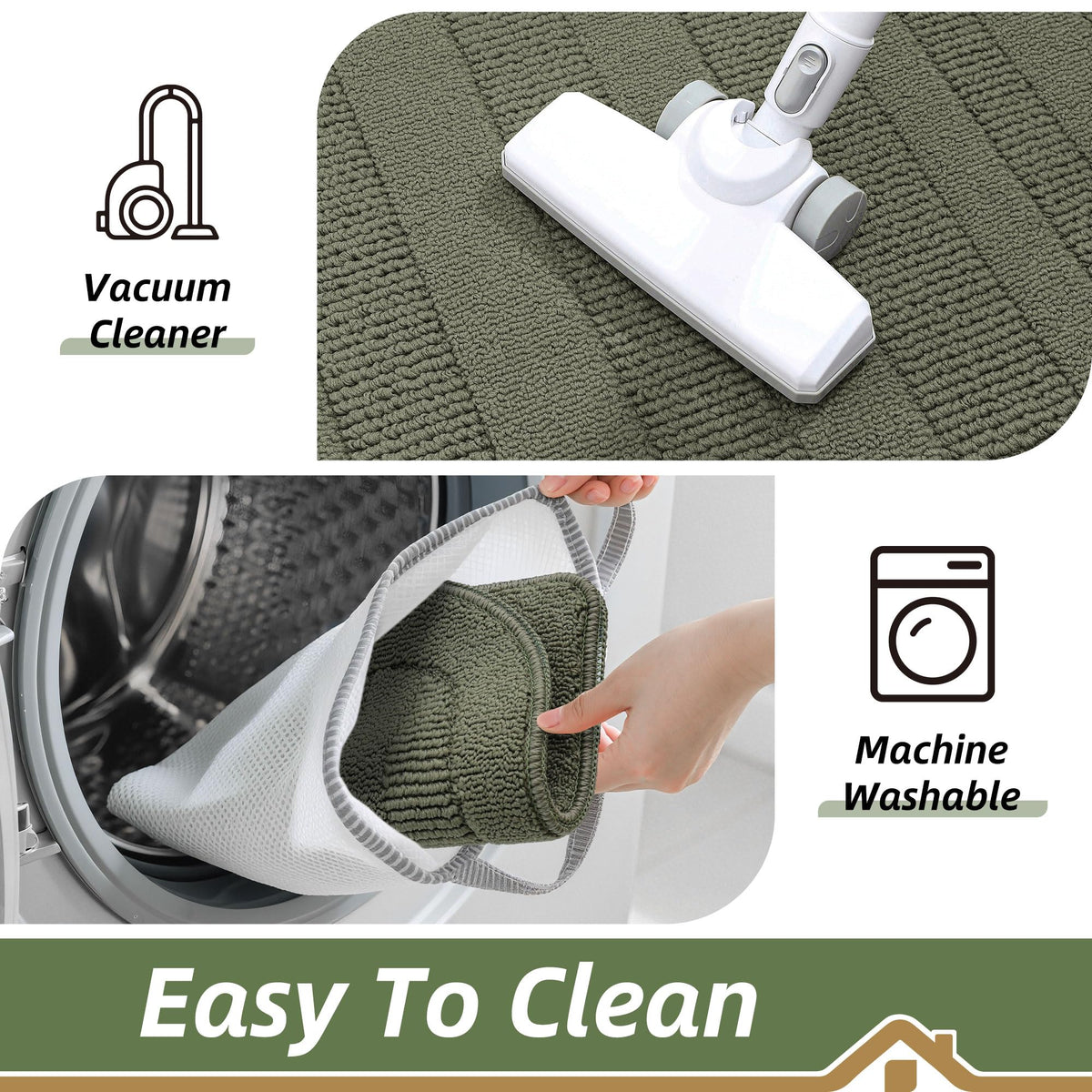 BEQHAUSE versatile mat suitable for kitchen sink, entry, or laundry areas.