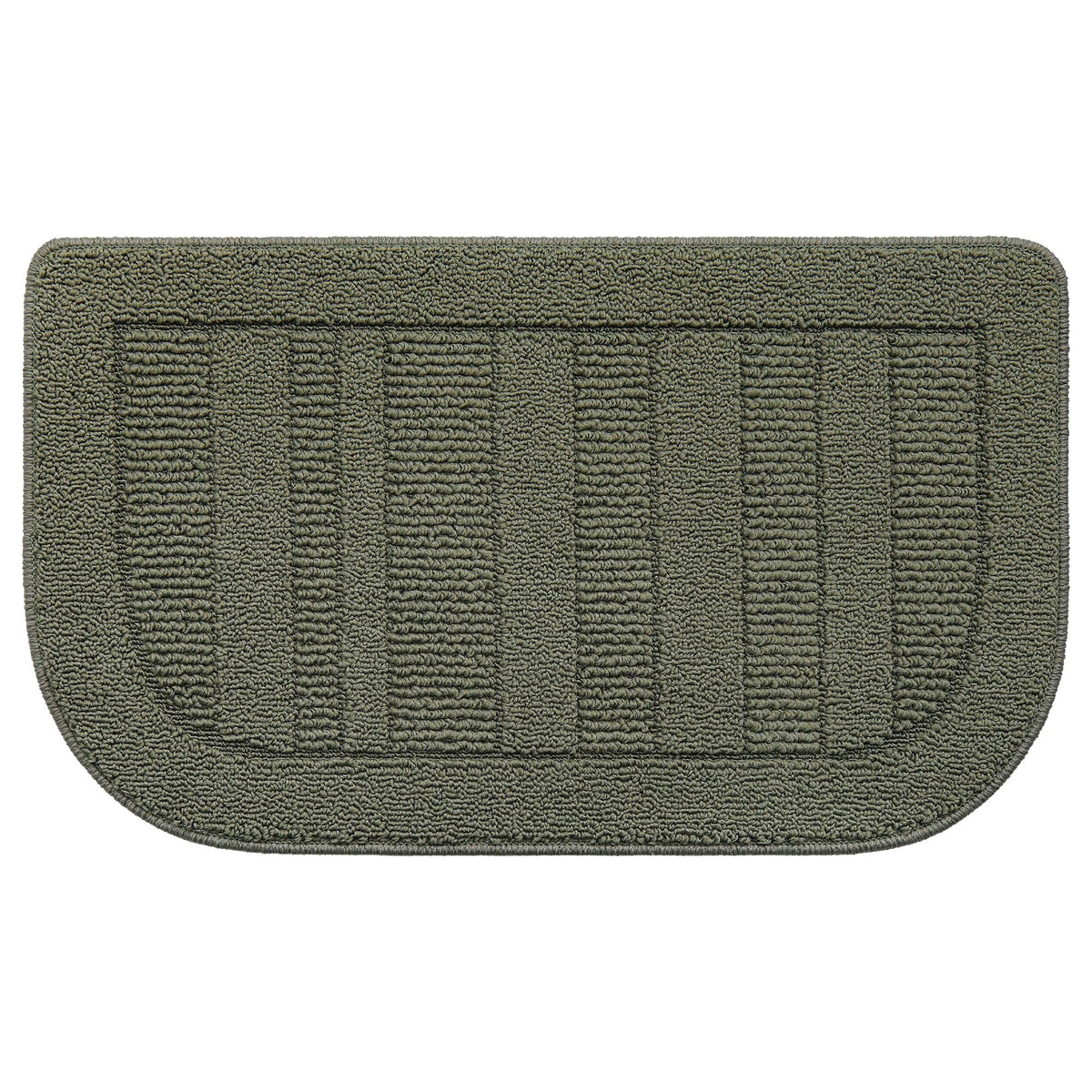 BEQHAUSE anti-slip kitchen rug backing keeps mats secure on tile floors.