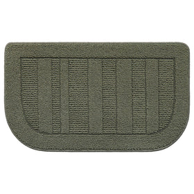 BEQHAUSE anti-slip kitchen rug backing keeps mats secure on tile floors.
