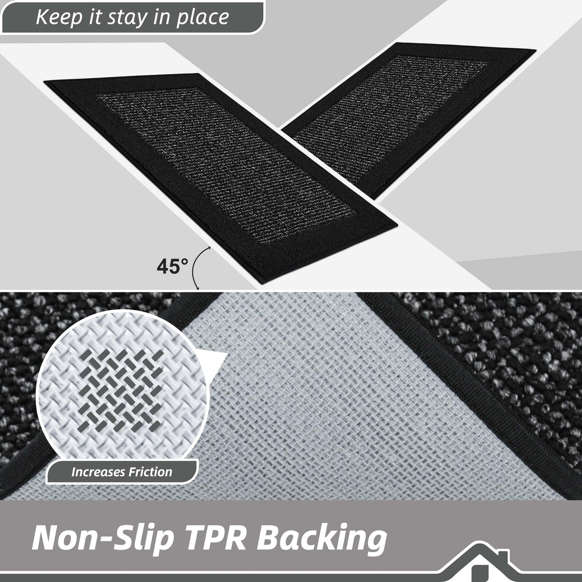 BEQHAUSE rug with dense yarns for durable, lasting use