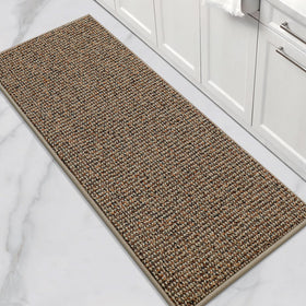 BEQHAUSE kitchen runner 24x60 protects floors from spills with soft underfoot comfort.