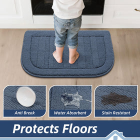 BEQHAUSE machine-washable mat is easy to clean after busy meal prep