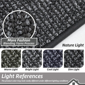 BEQHAUSE machine-washable rug for easy kitchen cleanup