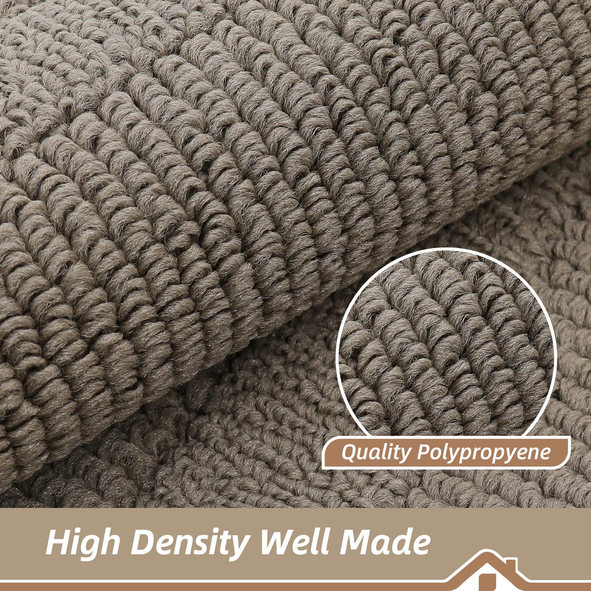 BEQHAUSE durable non-slip backing keeps the mat in place.