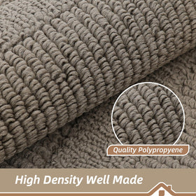 BEQHAUSE durable non-slip backing keeps the mat in place.