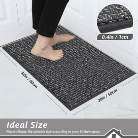 BEQHAUSE rug with non-slip backing stays firmly in place