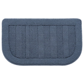 BEQHAUSE semicircular blue kitchen mat with non-slip backing for safer kitchen floors