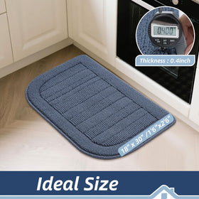BEQHAUSE stain-resistant kitchen rug protects floors from oil, sauces, and everyday messes