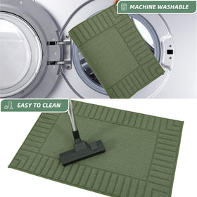 BEQHAUSE non-slip backing helps protect floors from spills and dampness.