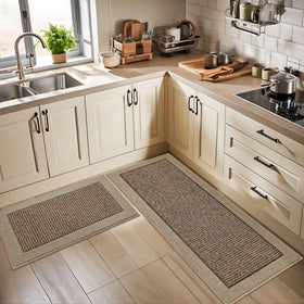 BEQHAUSE machine-washable kitchen rug for simple maintenance