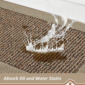 BEQHAUSE rug with non-slip backing (TPR) for secure placement