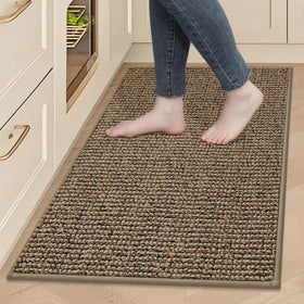 BEQHAUSE kitchen rug 24x36 with absorbent fibers protects floors from spills