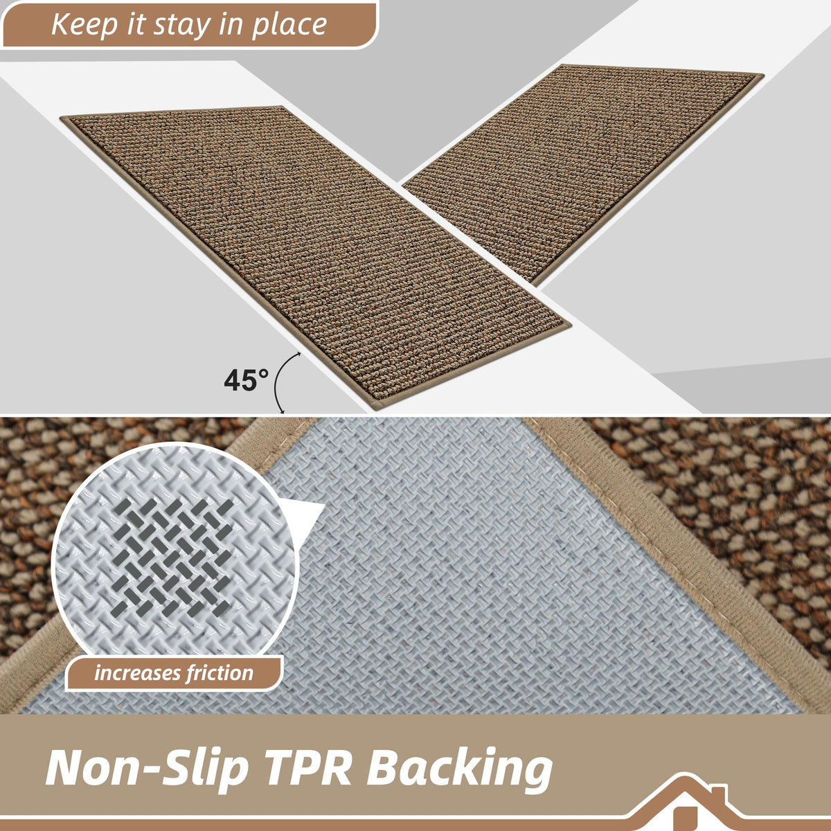 BEQHAUSE machine-washable rug makes cleaning quick and low-effort