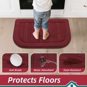 BEQHAUSE absorbent mat catches splashes and protects floors