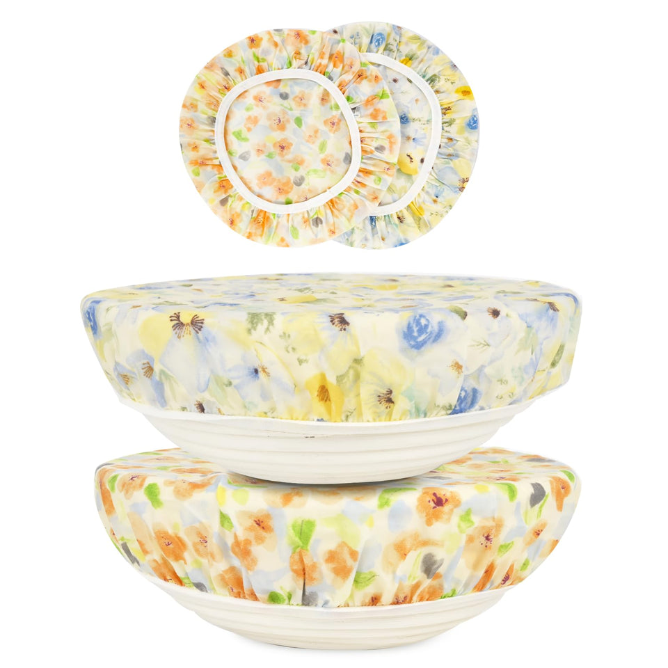 BERBAM bread-proofing bowl cover with elastic rim fits 10-inch bowls for dough fermentation