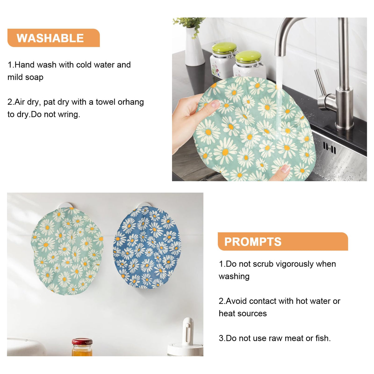 BERBAM easy-clean reusable bowl cover for everyday baking