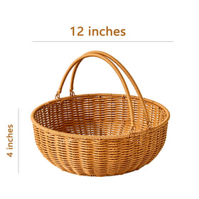 Berdeng fruit bowl shows 12-inch diameter ideal for full fruit display