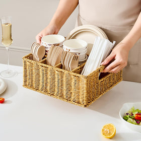 Berdeng Paper Plate Dispenser Countertop keeps plates within reach during gatherings