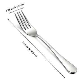 Berglander 7.28-inch stainless steel forks with a polished finish for everyday meals.